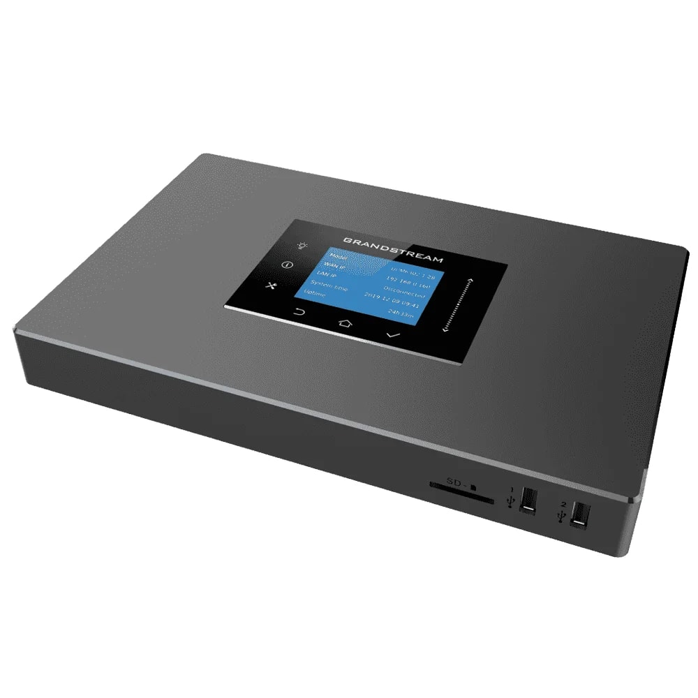 PBX IP Grandstream UCM6302 2fxs/2fxo pantalla tactil LCD 10/100/1000