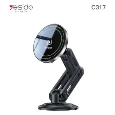 Soporte de celular con cargador inalámbrico Yesido C317
