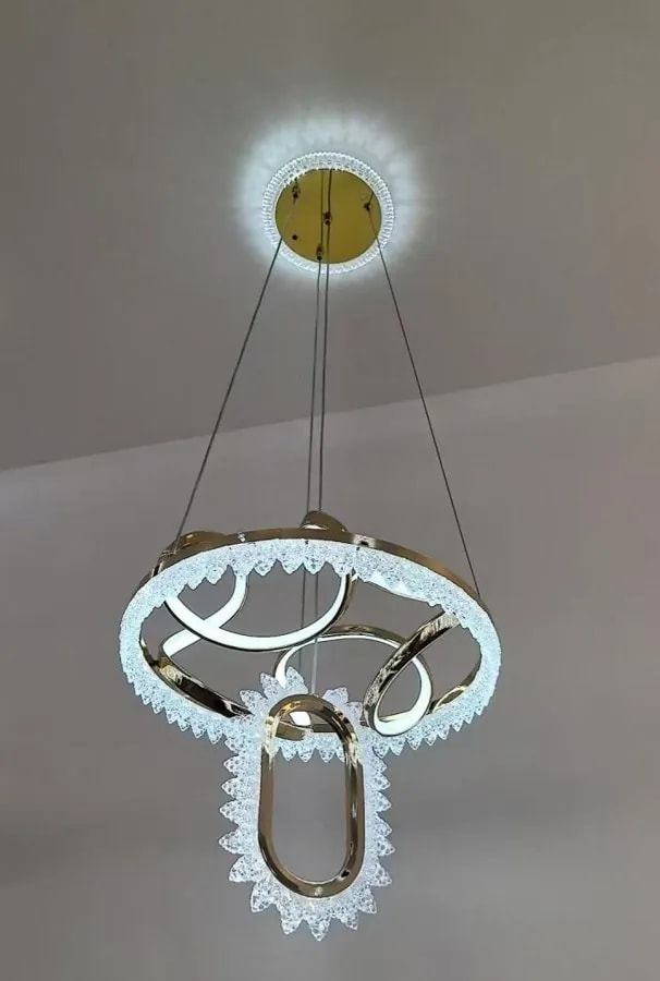 Lámpara Colgante LED de Aro con Óvalo Interior 40 cm