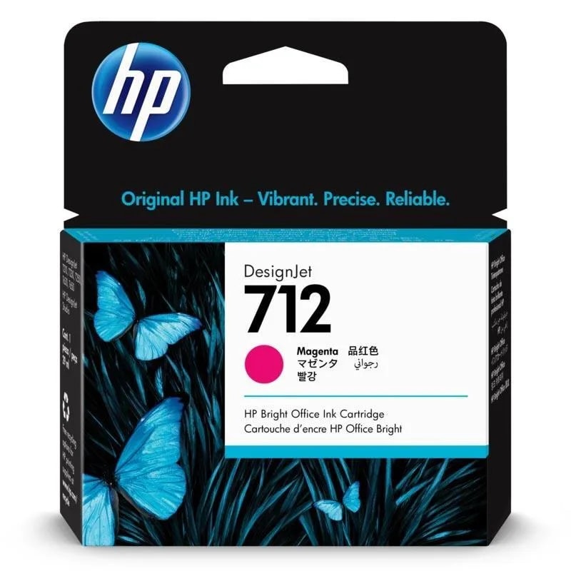 Tinta HP 712 Magenta DJ T210 / T230 / T250 / T630 / T650 29 ML 3ED68A