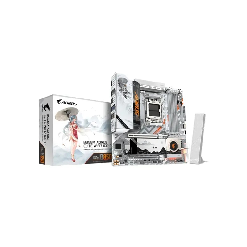Mainboard Gigabyte B850M Aorus Elite WIFI7 Ice-p Micro ATX AM5 DDR5 9MB85ME7P-00-G11