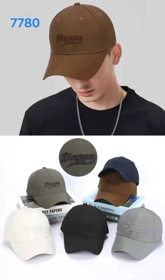 Gorra de Béisbol con Logo Bordado Varios Colores