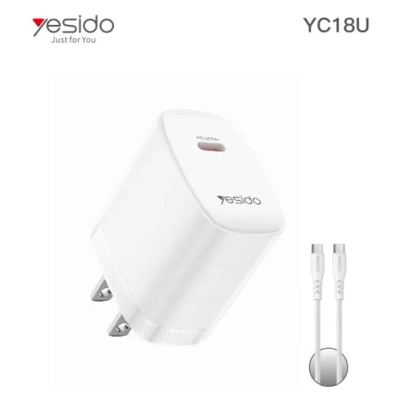 Cargador Yesido YC18U 20W USB-C