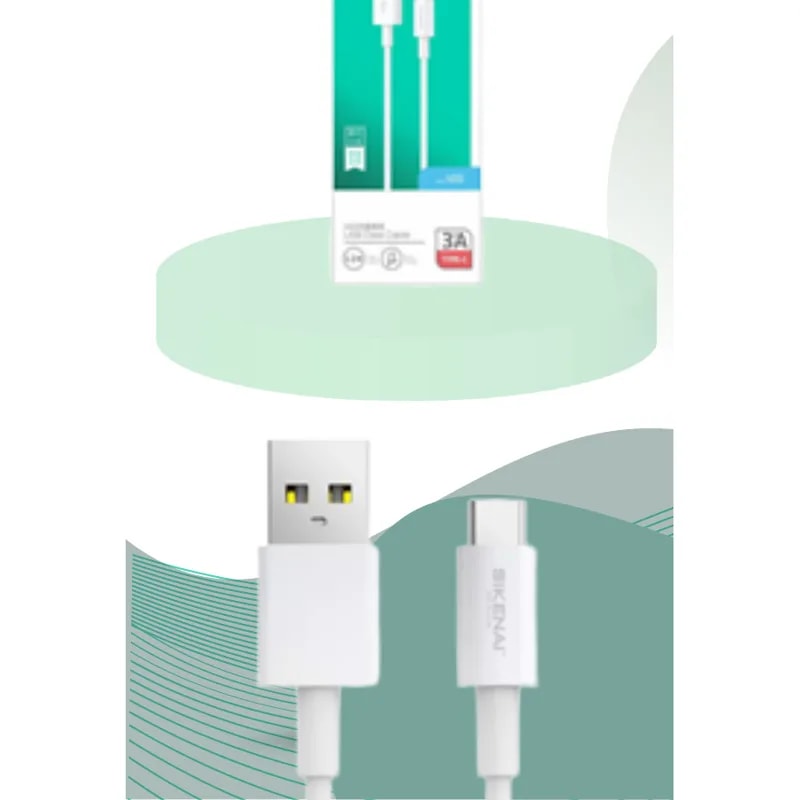 Cable Sikenai V3S USB a Micro USB (V8) carga flash 1.2 m