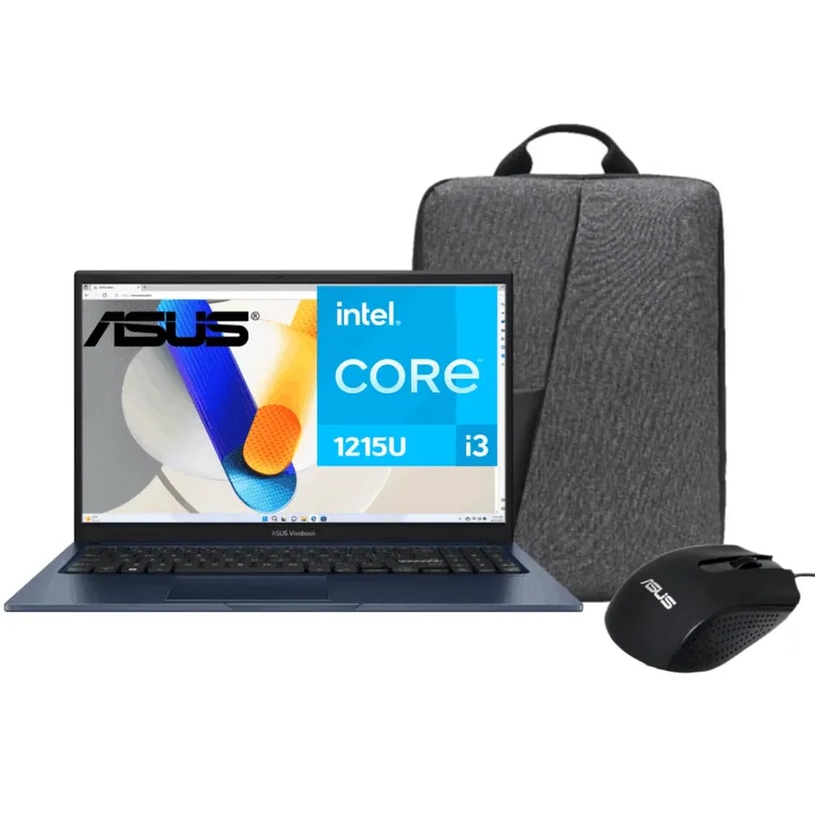 Computador ASUS VB X1504ZA-BQ1861 / Core I3-1215U / 8GB / 512 SSD / 15.6 FHD / NO OS / Blue Mochila