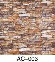 Adhesivo de Pared 3D Efecto Piedra Rojiza