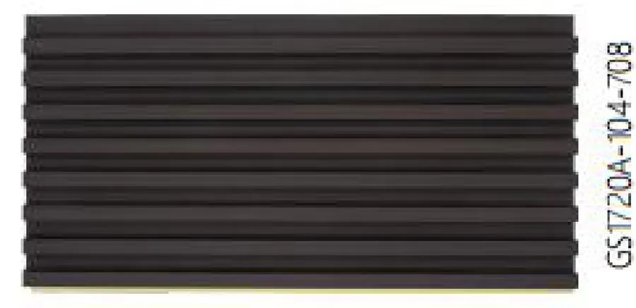 Panel de Pared WPC Ranurado Negro Mate 16.8x1.6 cm x 2.9 m