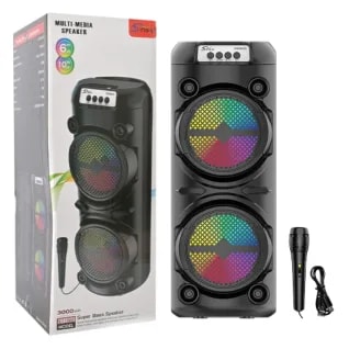 Parlante ZQS6223 6"X2 20W + Mic