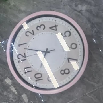 Reloj de Pared Redondo Rosado Diseño Moderno