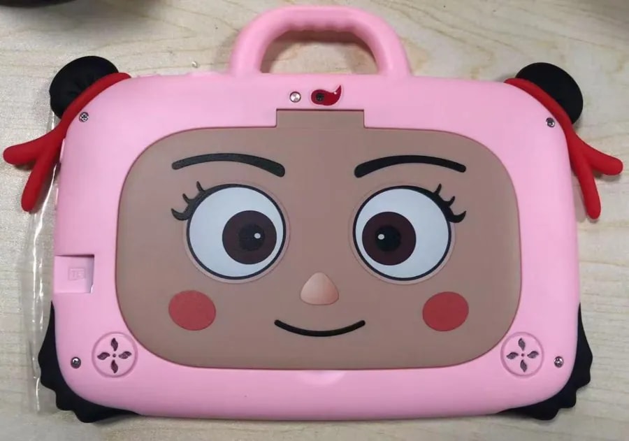 Tablet Infantil 7" 1GB+8GB con Funda Rosada y Asa