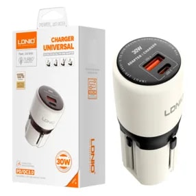 Cargador LDNIO Q2319 GaN 30W + Cable USB-C a USB-C
