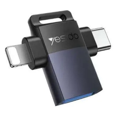 Adaptador OTG USB hembra a USB-C y Lightning Yesido GS35