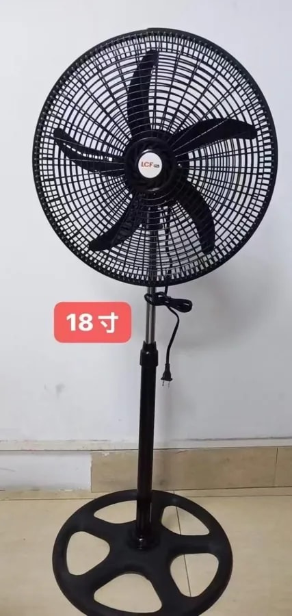 Ventilador de Pie 18 Pulgadas Negro