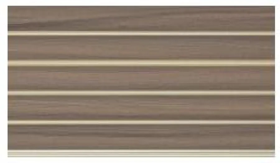 Panel de Pared WPC Ranurado Nogal con Filos Claros 10x1 cm