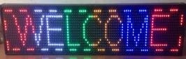 Letrero LED Programable P10 Cinco Colores 100x20 cm