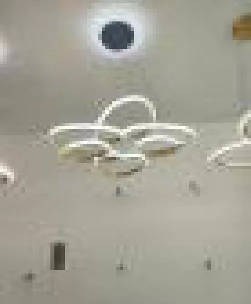 Lámpara Colgante LED Moderna de Anillos Entrelazados