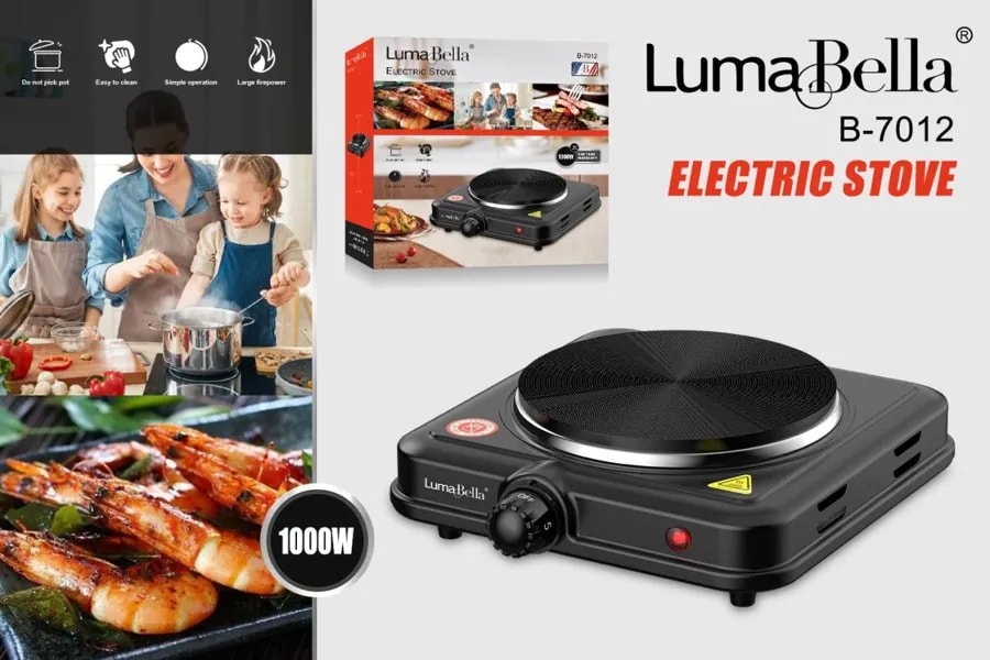 Cocineta Eléctrica de 1 Hornilla Luma Bella 1000W
