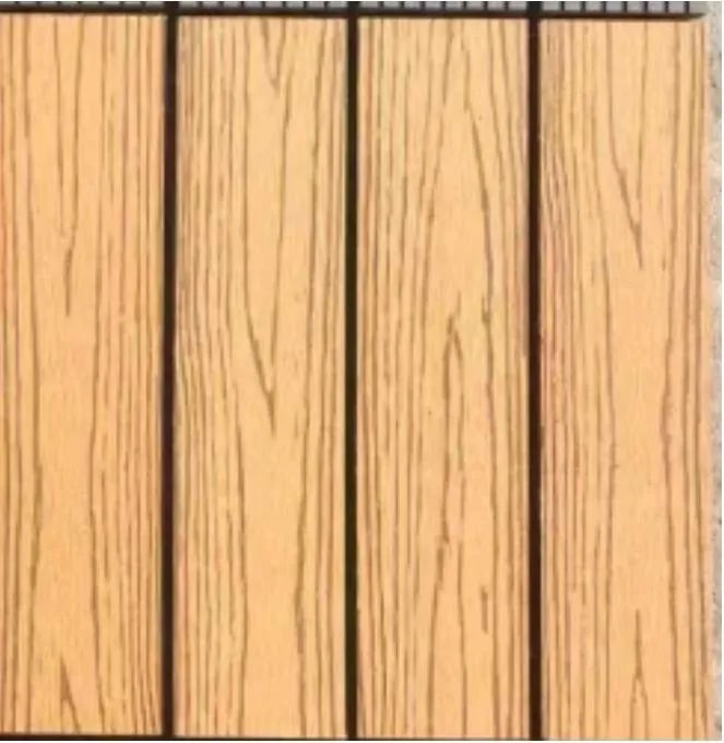 Piso Deck para Exterior Efecto Madera Albaricoque Texturizado
