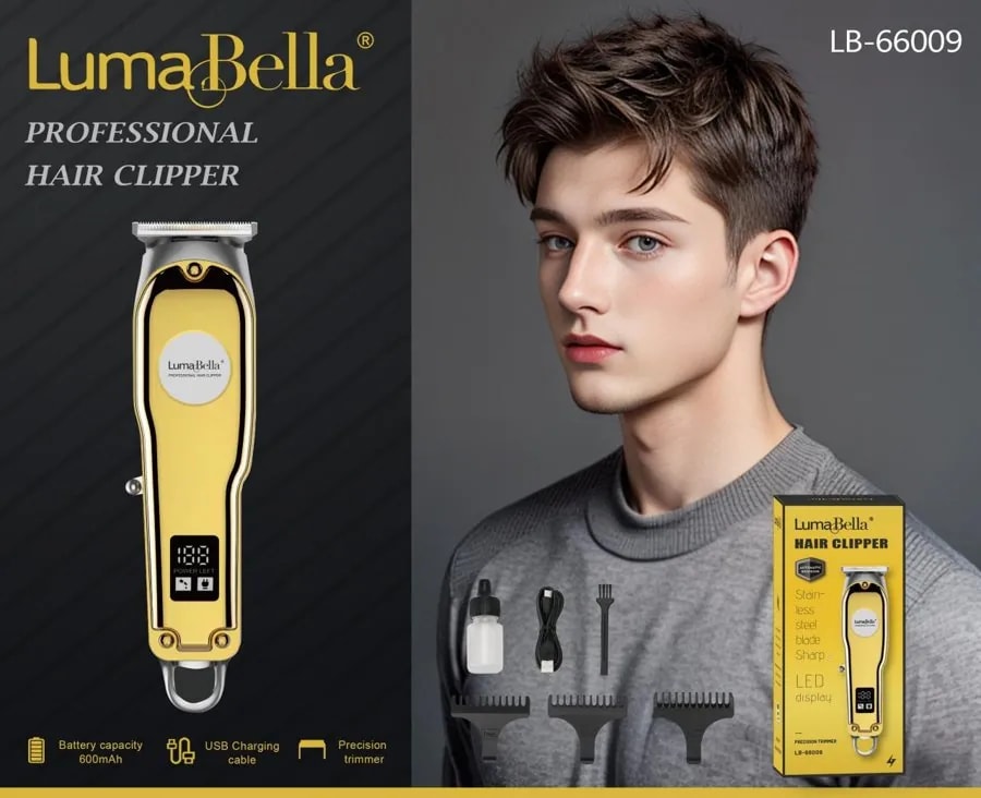Máquina Cortapelo Profesional Luma Bella con Pantalla Digital