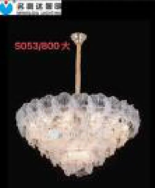 Lámpara Colgante de Cristal Pétalos Dorada 60 cm