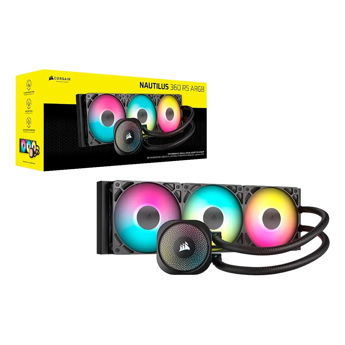 Cooler Corsair Nautilus 360mm RS ARGB for Intel 1851 Intel 1700 AMD-AM5 AMD-AM4