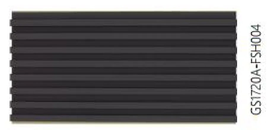 Panel de Pared WPC Ranurado Negro 16.8x1.6 cm x 2.9 m