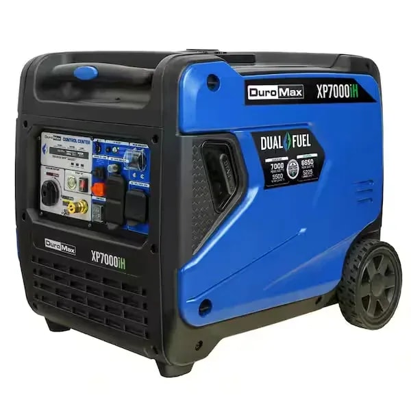 Generador Duromax Portatil Digital Inverter XP70001H Dual Fuel 7000W Propano / Gasolina CO Alert