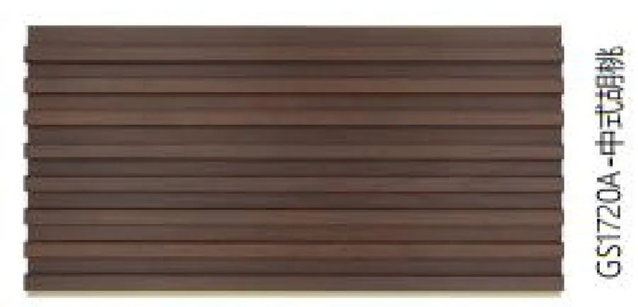 Panel de Pared WPC Ranurado Nogal Oscuro 16.8x1.6 cm x 2.9 m