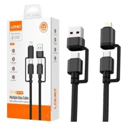 Cable LDNIO LC16 1.2M 4EN1 Usb-c-usb + USB-C a Lightning