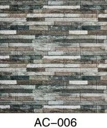 Adhesivo de Pared 3D Efecto Piedra Gris Verdosa