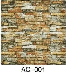 Adhesivo de Pared 3D Efecto Piedra Ocre