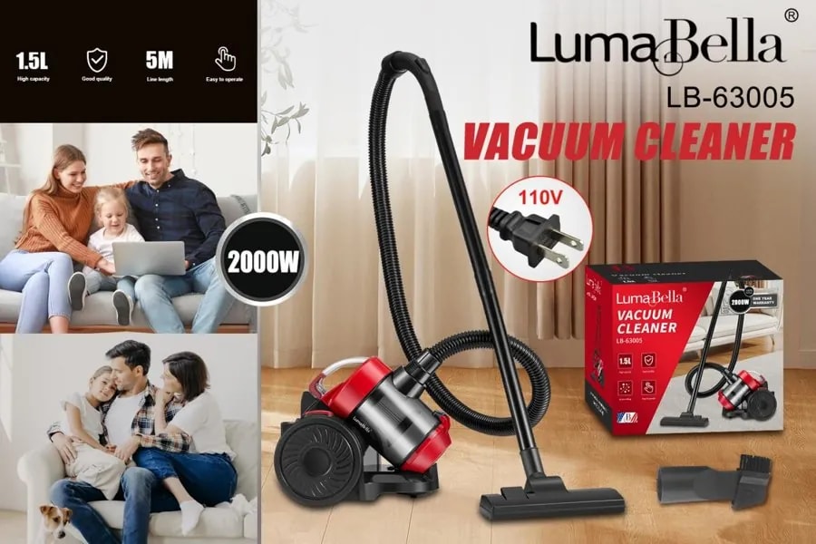 Aspiradora de Arrastre Luma Bella 2000W 1.5 L Ciclónica