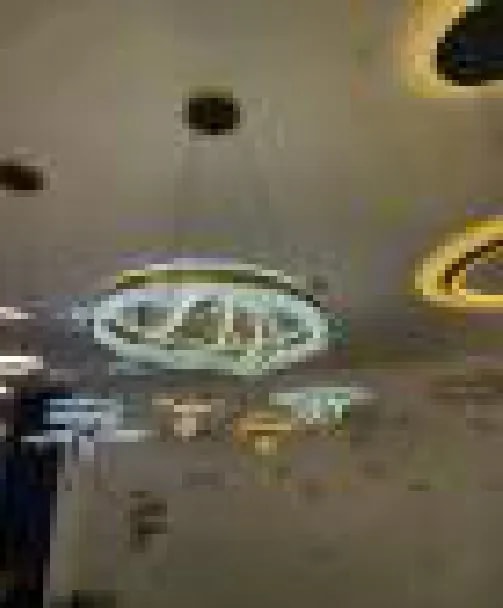 Lámpara Colgante LED Moderna Anillo Decorativo Grande
