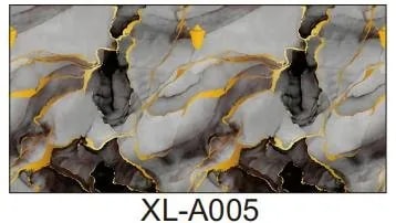 Lámina Adhesiva Antigrasa para Cocina Efecto Mármol Gris con Detalles Dorados