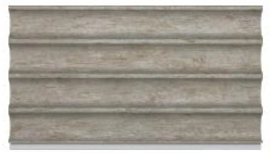 Panel de Pared WPC Ondulado Piedra Gris Claro 12.8x1.2 cm