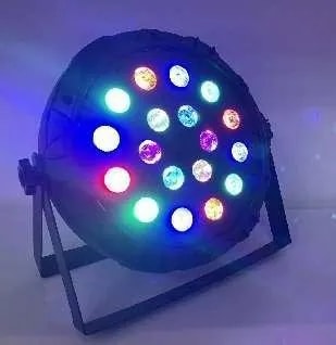 Reflector PAR LED RGB 18 LEDs DMX para Fiestas
