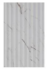 Panel de Pared WPC Acanalado Mármol Blanco 10x0.9 cm x 2.9 m