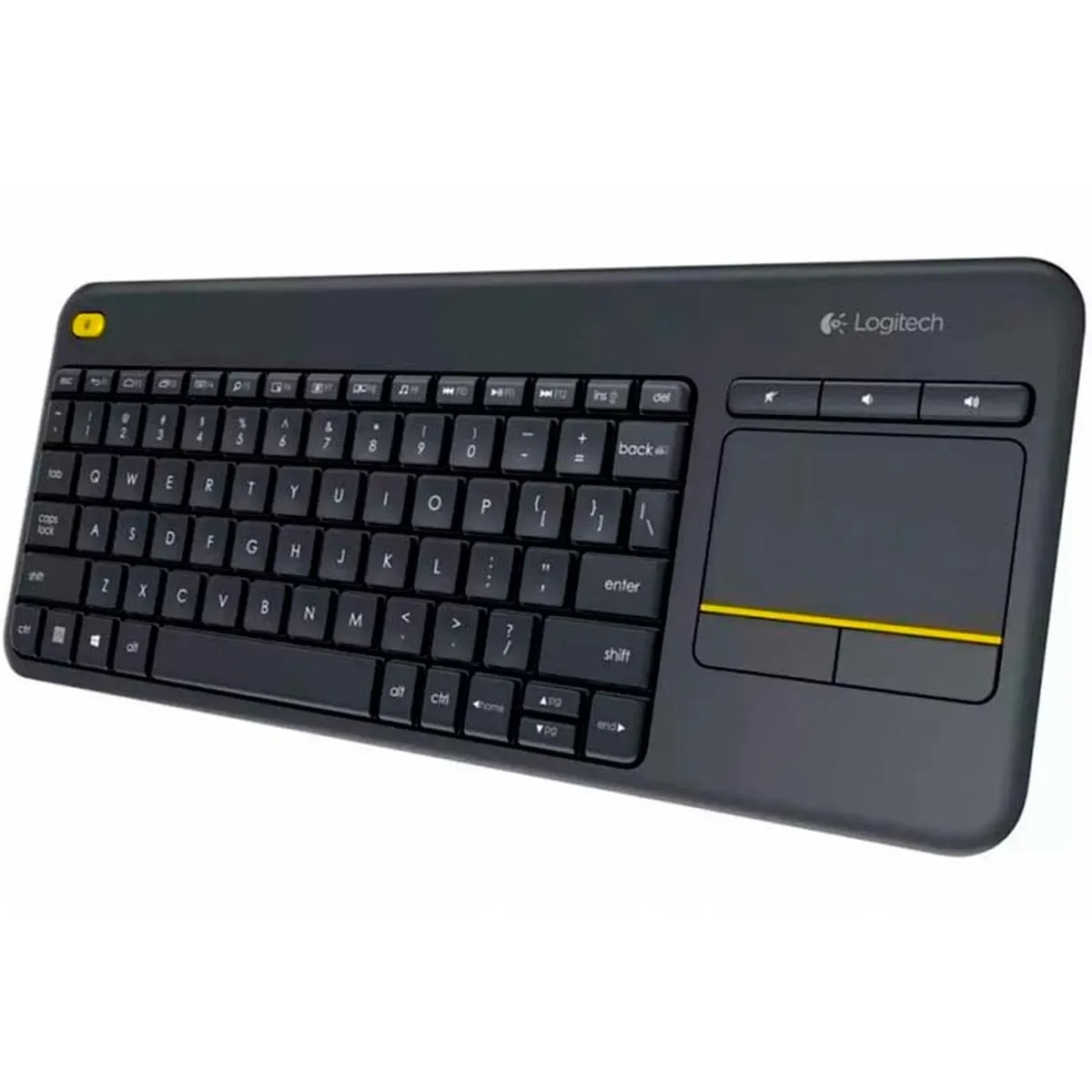 Teclado Logitech K400 Plus Negro Wireless Touchpad-multimedia Tv-usb Unifying