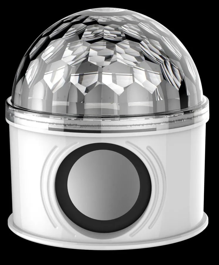 Parlante Bluetooth Bola de Cristal con Luces LED