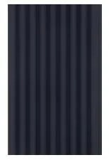 Panel de Pared WPC Acanalado Negro Mate 10x0.9 cm x 2.9 m