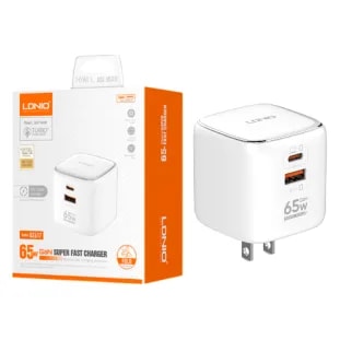 Cargador LDNIO Q2617 GaN 65W 2P Pd+usb + Cable