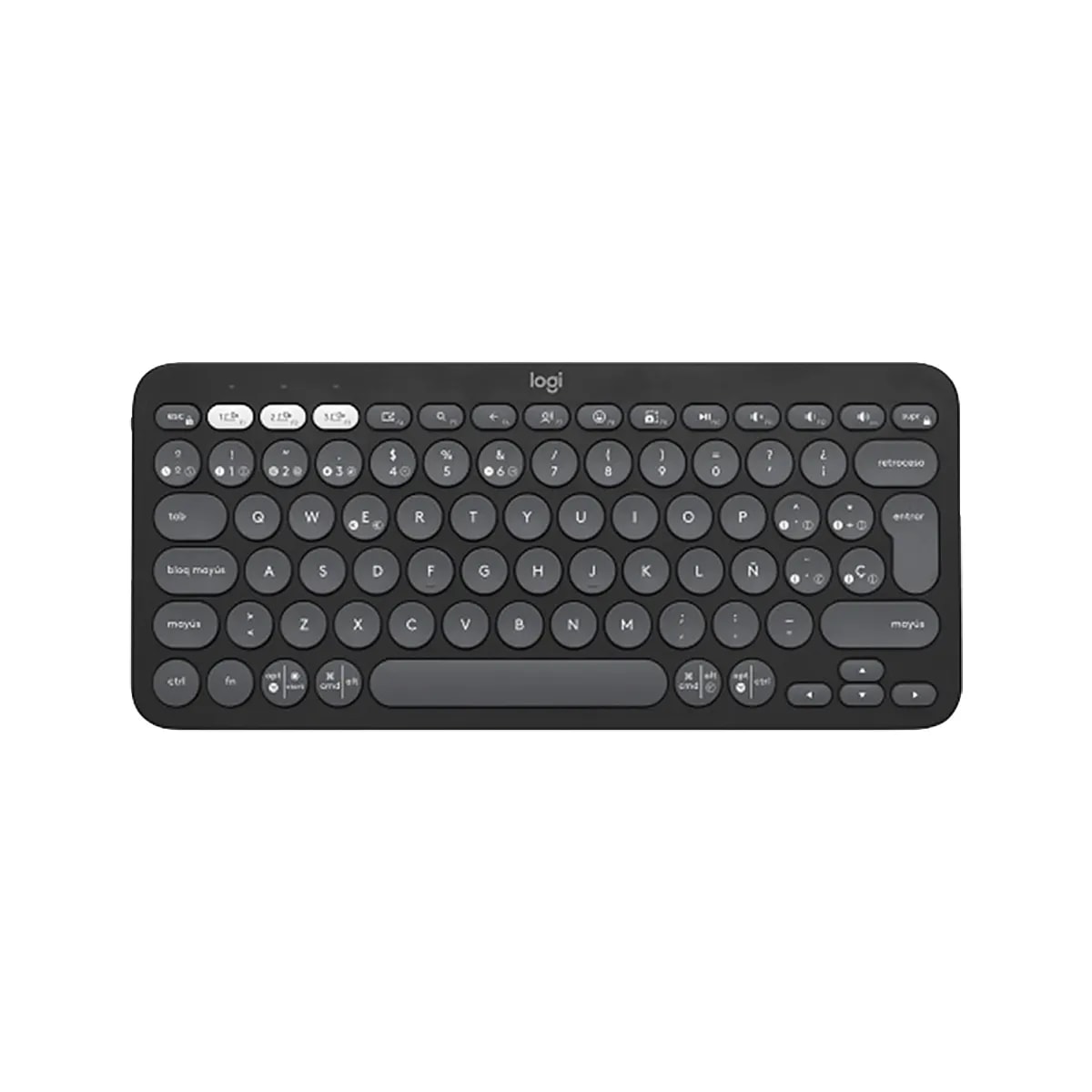 Teclado Logitech Pebble Keys 2 K380S Bluetooh SP Negro