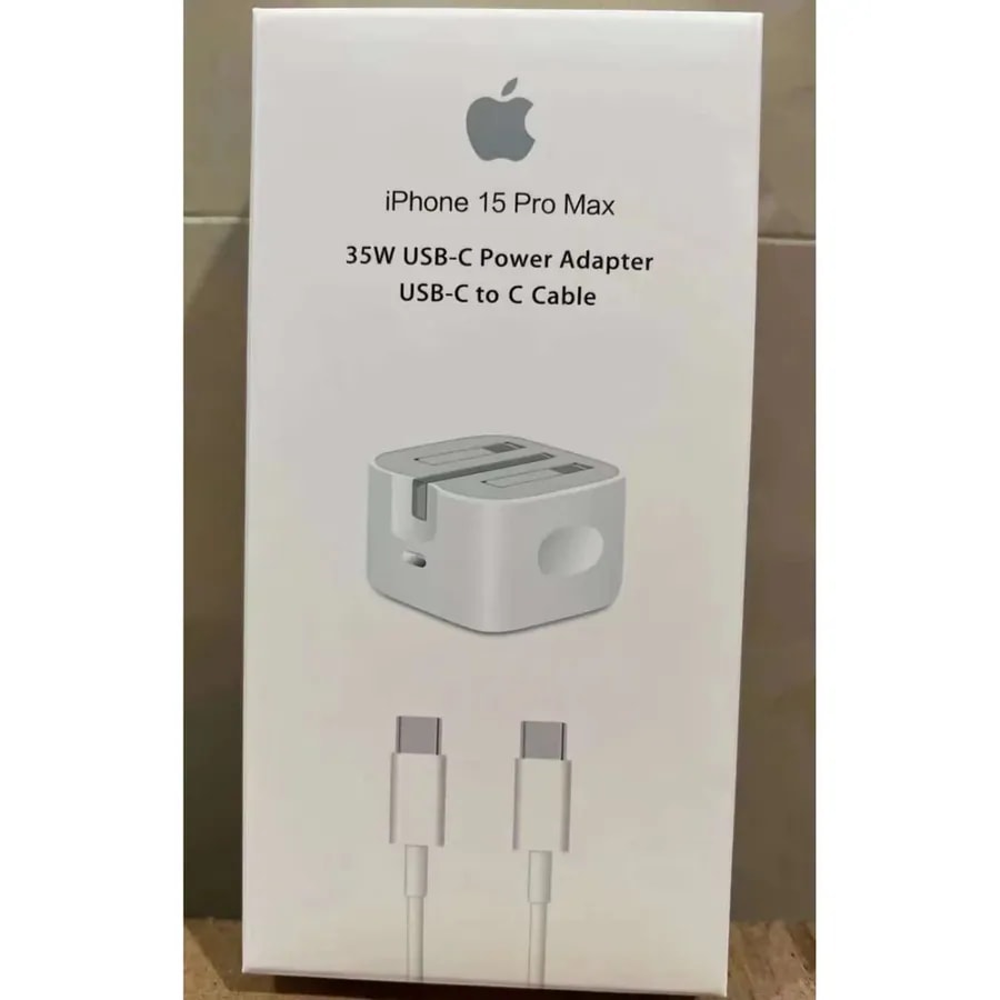 Cargador iPhone 15 Pro Max 35W con to con