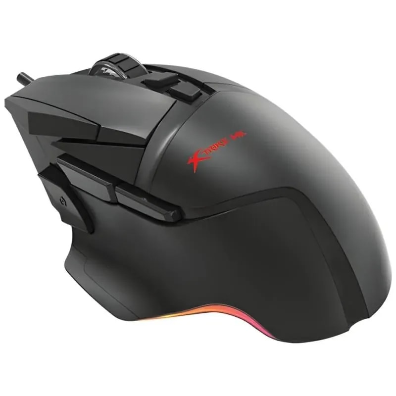 Mouse xtrike me GM-520 bk 9 bot. dpi 1600 2400 3200 6400 12800 rgb driver programable