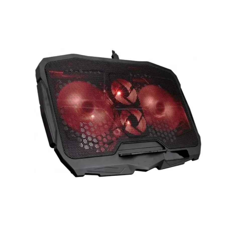 Base enfriamiento S18 4 ventiladores (2*14CM y 2*7CM) LED red 5V 2 puertos USB