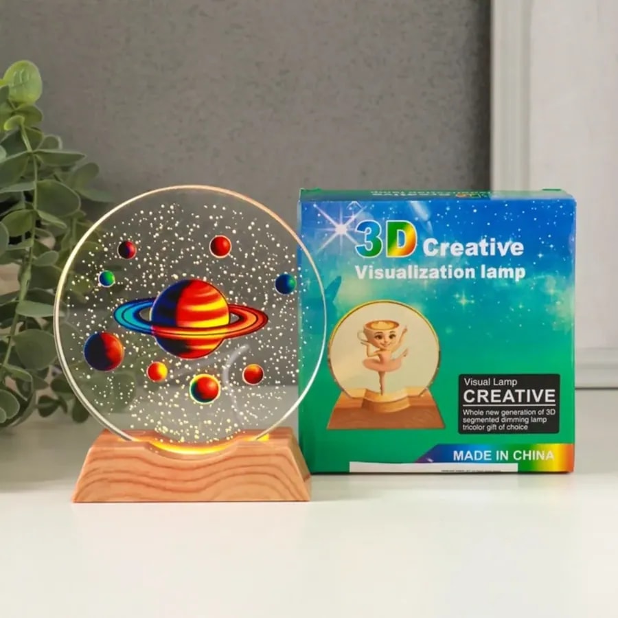 3D creative visualization lamp pequeño