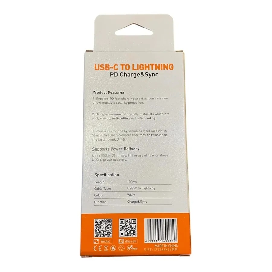 Cable ldnio LC121 1M 30W tc-iph
