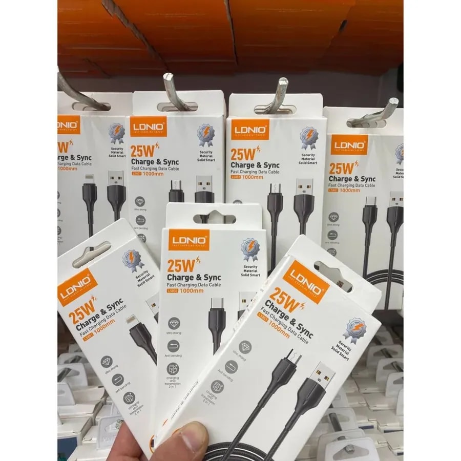Cable ldnio LS851 1M 25W USB-V8 black