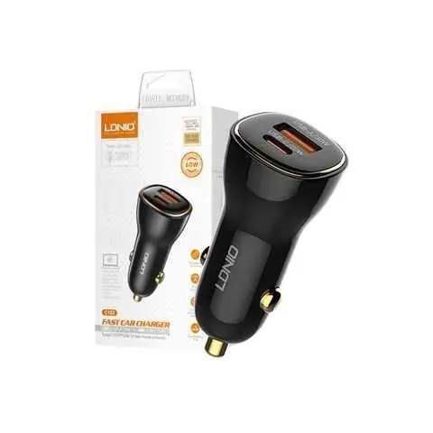 Cargador veh. ldnio C103 60W 2P pd+usb + cab tc-tc