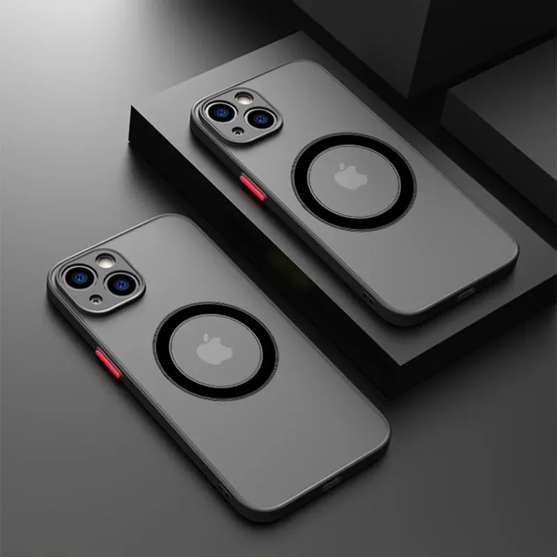 Estuche magnético CRM-01 1.5MM fuerza magnetica 2000 iPhone 13 / 14 tansparente con empaque individual